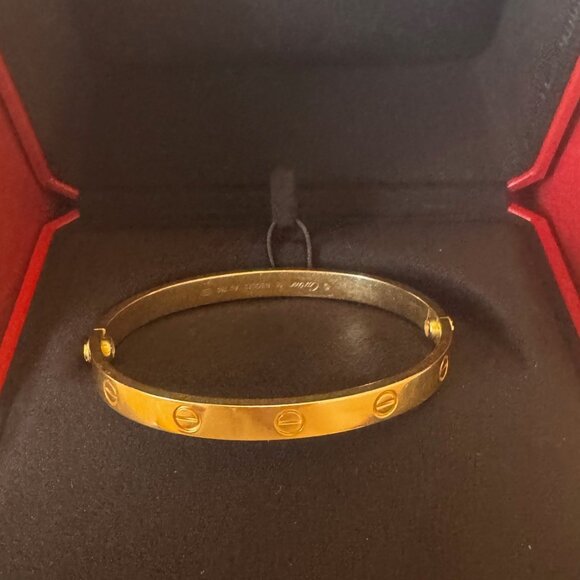 Cartier Love Bracelet 18K Yellow Gold Size 18 - Picture 5 of 10